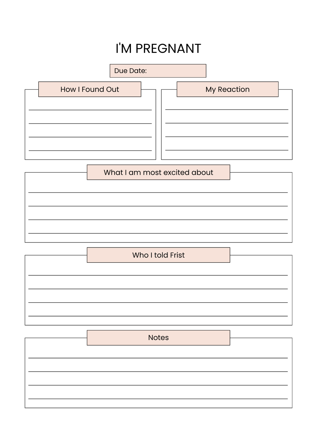 ✨ My Pregnancy Journal