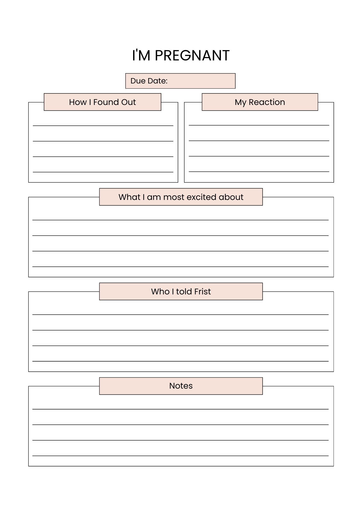 ✨ My Pregnancy Journal